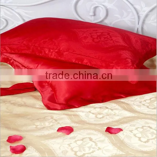 2015 New Fashion Jacquard Wedding 100 Pure Silk Charmeuse Pillowcases photo-3