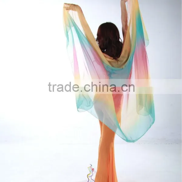 SWEGAL Wholesale Belly Dance Silk Fan Dance Use Costume Many Colors Choose photo-5