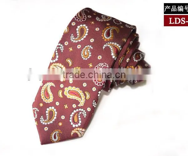 Men's Woven Jaquard Paisley Pattern Neck Tie photo-2