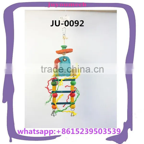 Handmade Hanging Parrot Pet Loofah Toys