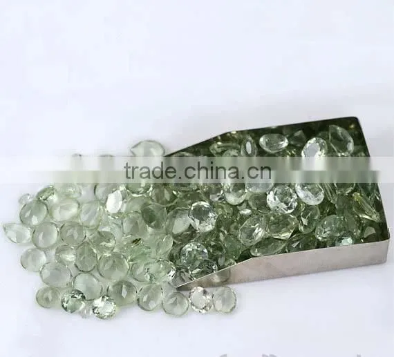 AAA High Quality Green Amethyst Loose Oval Faceted Gemstone photo-2