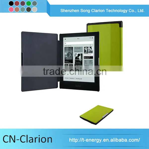 Wholesale Stand Leather Cover Case For Kobo Aura Hd 6.8" eBook Reader Tablet Case For Girls