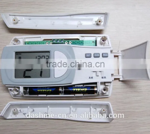 Custom Thermostat Plastic Enclosure With Button and Battery Operation Housing