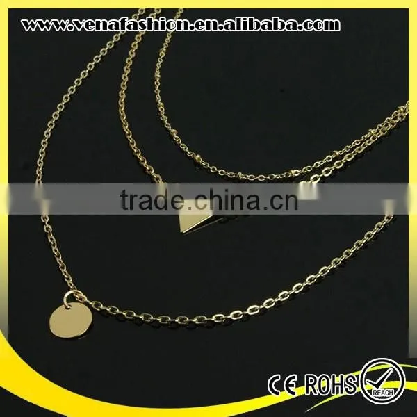 Gold Teenage Jewelry Fashion Alloy Necklaces Jewelries photo-4