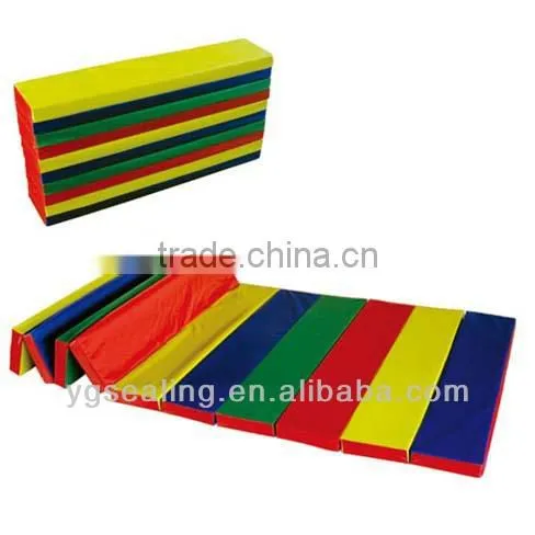 PU Leather Gymnastics Tumbling / Martial Arts Folding Mat photo-5