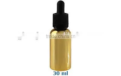 Eliquid Dropper Glass Bottles Child Resistant And Tamper Evident Gold Opaque Shiny Gold Bottles
