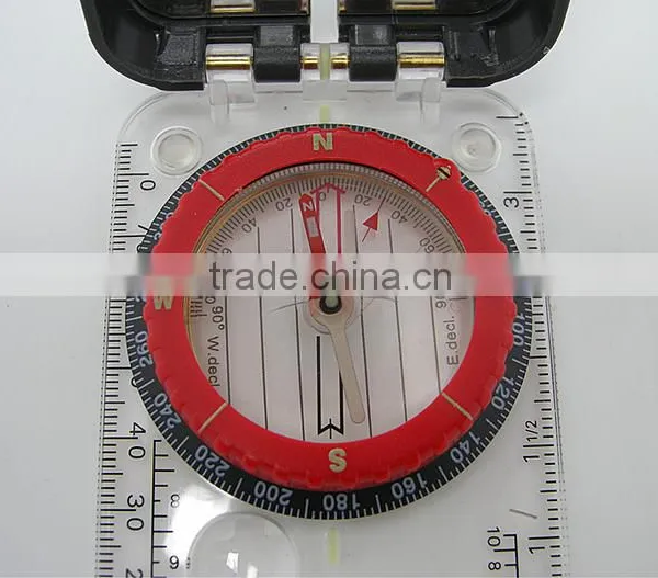 Outdoor Hiking Camping Pocket Camping Map Compass With Mirror Quality Choice photo-2