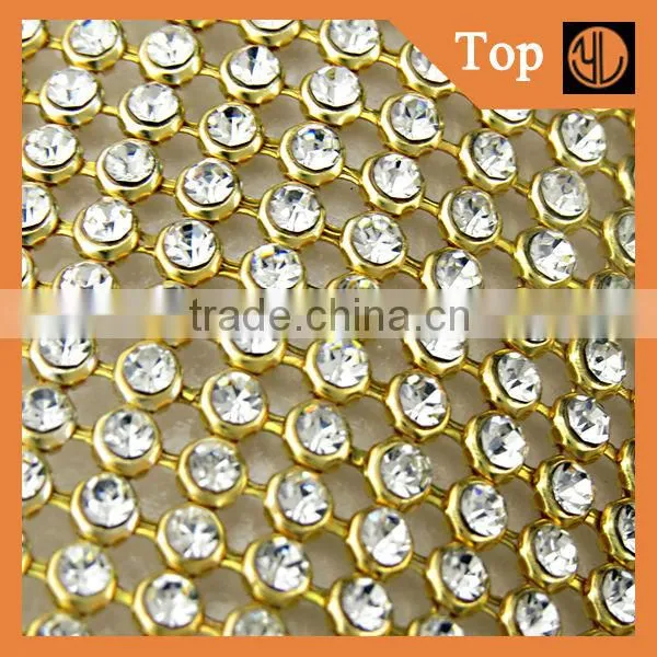 Wholesale Aluminium Rhinestone Mesh Sheet for Garment