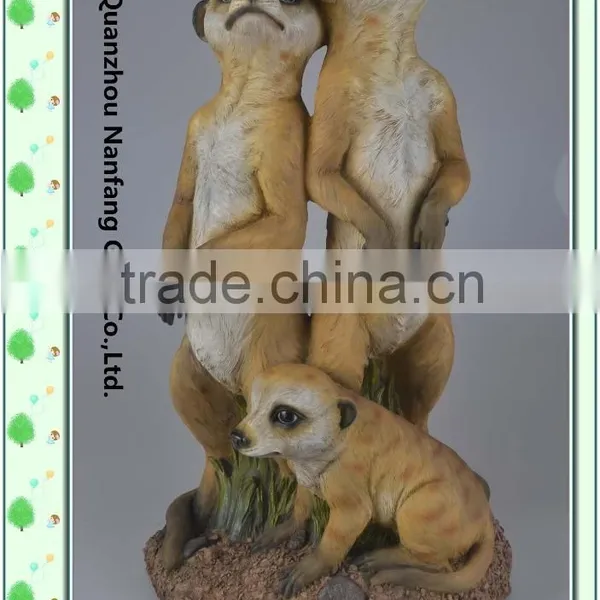 Animal Shaped Solar Garden Lights & Polyresin Meerkat
