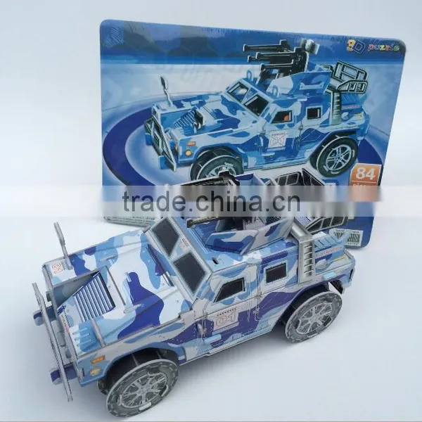 Wholsale Create Puzzles /Design Animal 3D Puzzle/Stereo Puzzles 3D Tank/Stereo Puzzles 3D Paper Castle