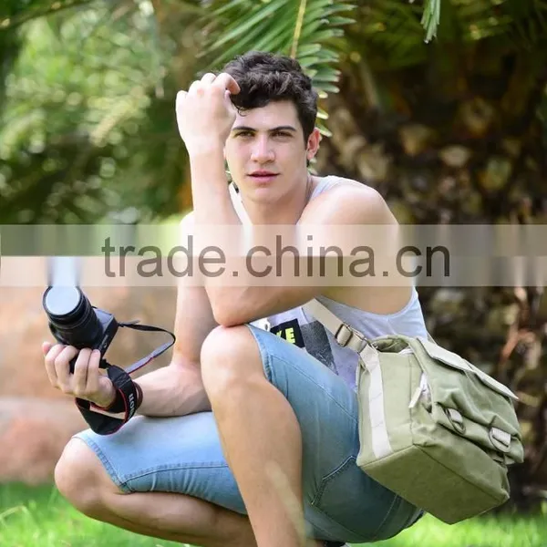 Caden Canvas Functional Camera Large Shoulder Bag photo-6