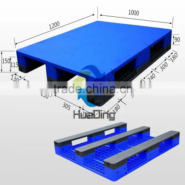 Recycled Virgin Single Faced Blue Plastic Pallet for Warehouse Storage 1200x1000mm Supplier's Choice