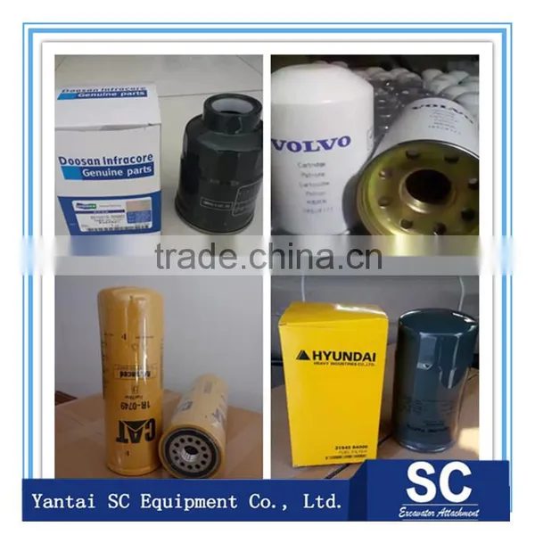 filter components gasoline filter return filter for excavator