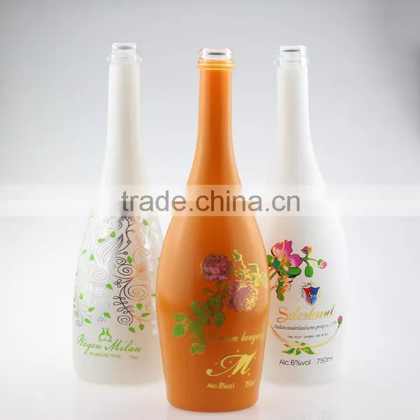 Great Capacity Juice Glass Bottle in Good Quality Competitive Price Fancy Frosted Bottles Champagne Bottles 750ml photo-2