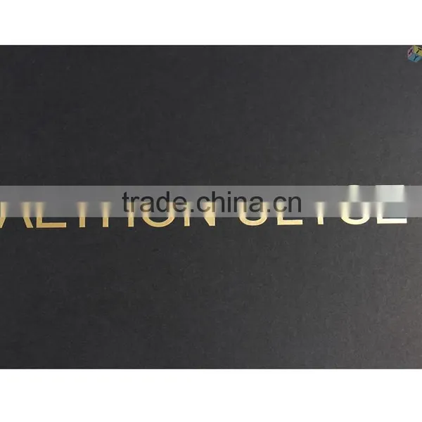 Handmade Foil Stamped Cardboard Sliding Black Big Paper Box photo-6