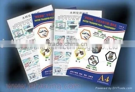 JETYOUNG Decal Paper Slide Paper For General Printing Ink Transparent base-Water transfer paper