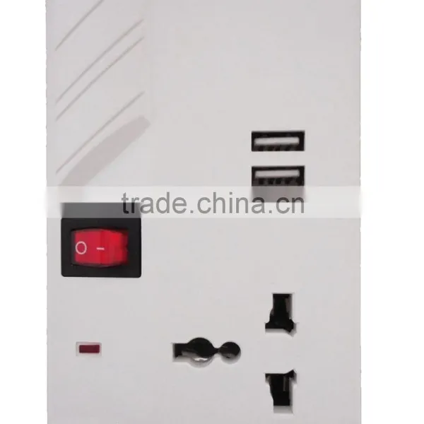 6 Way Individual Switch Electrical Extension Socket With 2 USB Ports photo-2