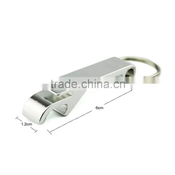 Stainless Steel Key Chain With Mini Metal Bottle Opener photo-2