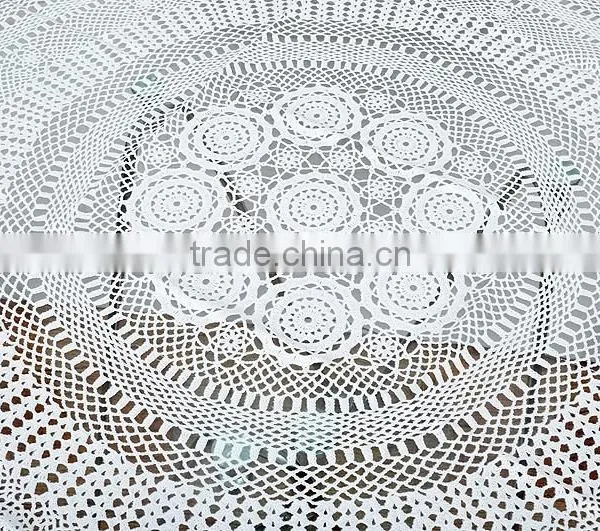 CROCHET PVC TABLECLOTH-ZT-762 RD90CM photo-4