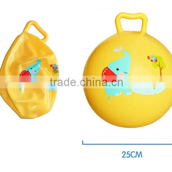 25cm Size Inflatable Pvc Bouncing Hopper Ball for Kids,ball With Handle photo-4