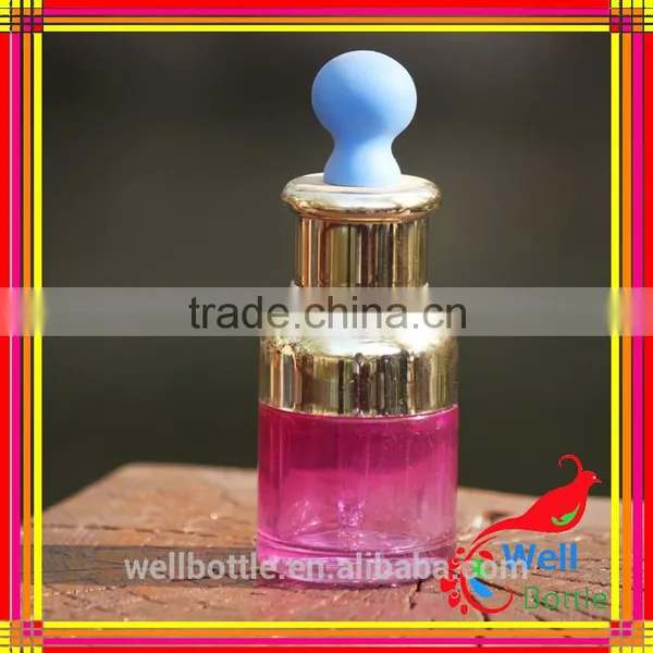 20ml Slant Shoulder Glass Liquid Foundation Bottles With Shiny Silver Lotion Pump photo-3