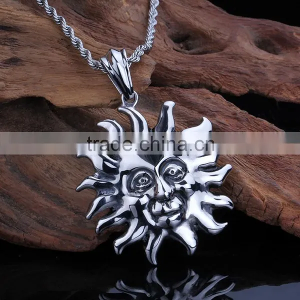 Hot Sale Products Fashion Stainless Steel Sun Pendant photo-3