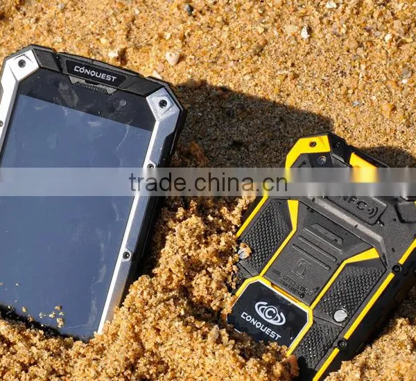 4G LTE Smartphone Conquest S6 IP68 Rugged With MTK8732 Quad Core Android 4.4 Waterproof Smartphone photo-4
