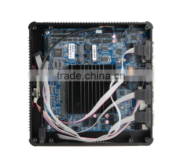 Fanless Mini pc 12v Mini pc J1900 CPU 4*COM VGA+HDMI Windows xp Linux System photo-4