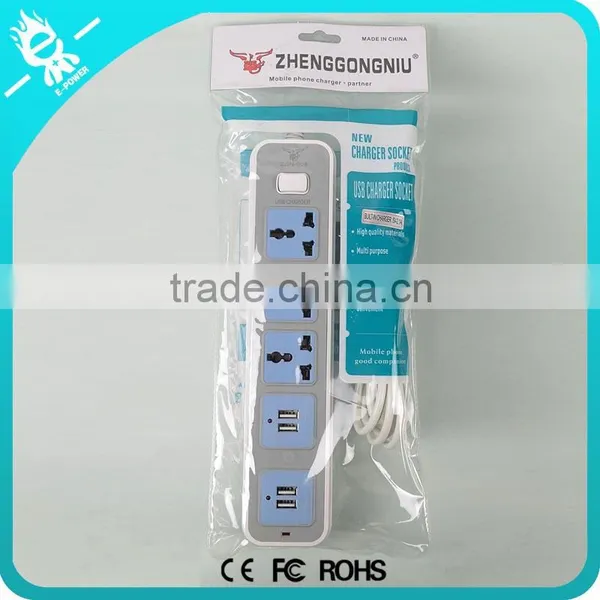 2015 Newest Wholesale Brand Designed High Quality Dual Usb UK Power Strip photo-2