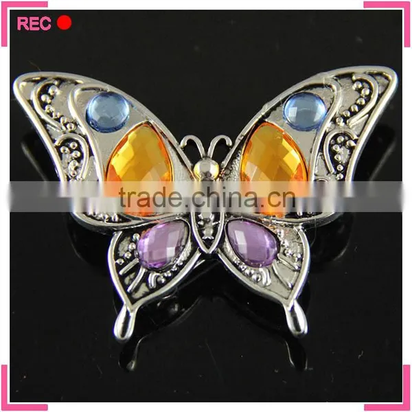 Cheap Butterfly Lapel Pins, Souvenir Lapel Pins With Butterfly Clasp photo-2
