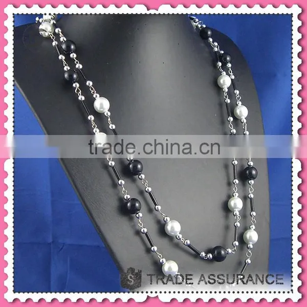 From China Small Black Bead Necklace, Hot Sale Silicone Teething Necklace Wholesale photo-3