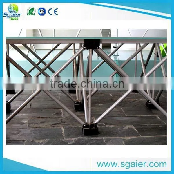 4ft*8ft,3.3ft*3.3ft Aluminum /steel Folding Stage for Sale photo-5