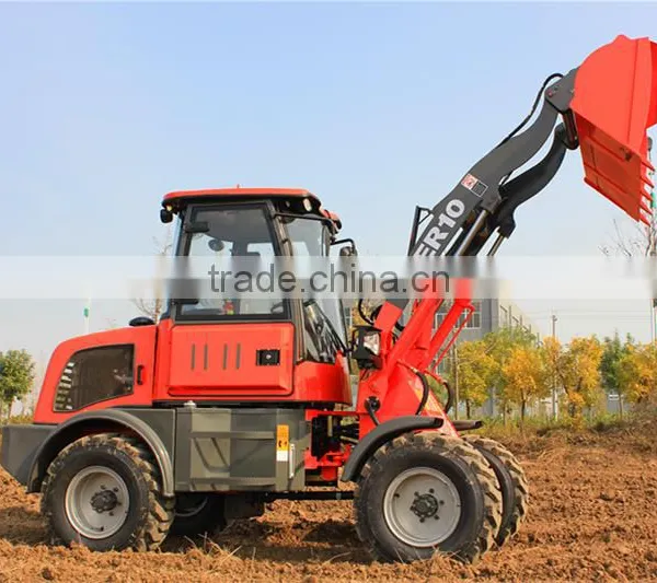 ER10 Everun Mini Farm Front Loader With Wooden Forks/ Drum Folder/ Cutter Head photo-5