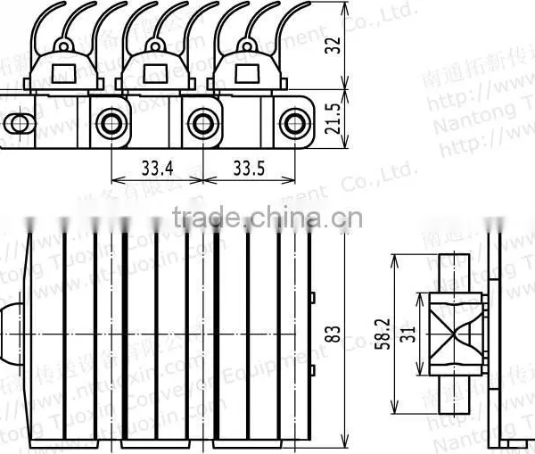 Flexible Chains 7100G,Table Top Chains for Processing Machinery photo-6