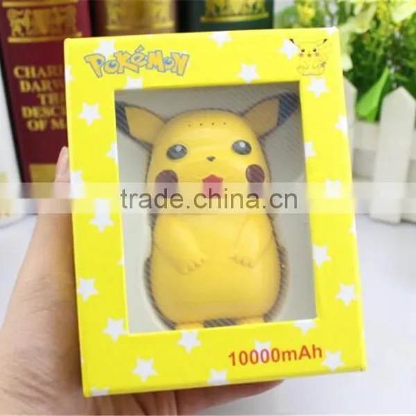2016 New Arrival Universal Mobile Power Bank 10000 Mah Charging Treasure Cartoon Pokemon go Cute Pikachu photo-6