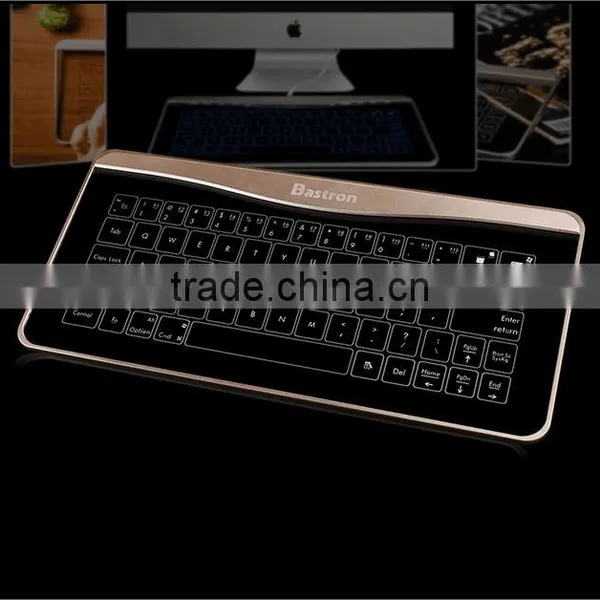 New Transparent Super Thin Glass Touch LED Backlit Universal Wired Keyboard For Windows/IOS/Android/OSX With Gesture Function photo-2