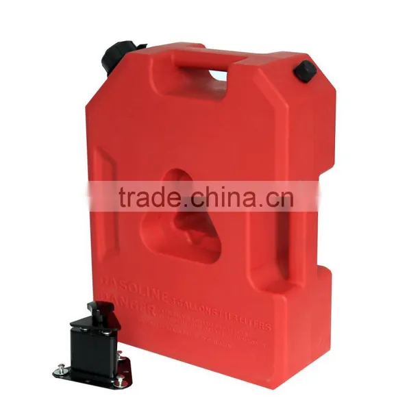 3 GAL Jerry Can With Lock and Key Plastic Fuel Tank Motorcycle photo-2