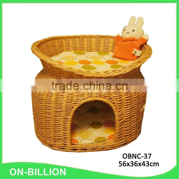 Wicker Oval Inner Cushion Wholesale Rattan Dog Bed photo-3