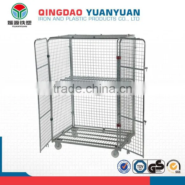 Metal Transport Security Logistics Trolley Container Jumbo Security Demountable Roll Pallets Pallet Roll Cage photo-2