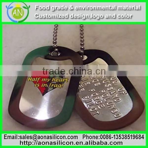 Fashion Gift Metal Silicone Dog Tag With Custom Design photo-3