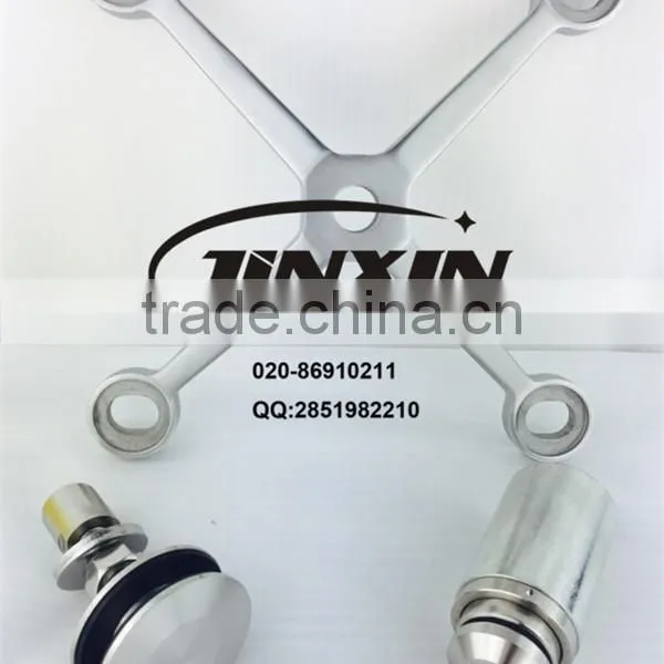 JINXIN Four Claws Stainless Steel SS304 Glass Spider Fittings Heavy Duty Type 200mm photo-3