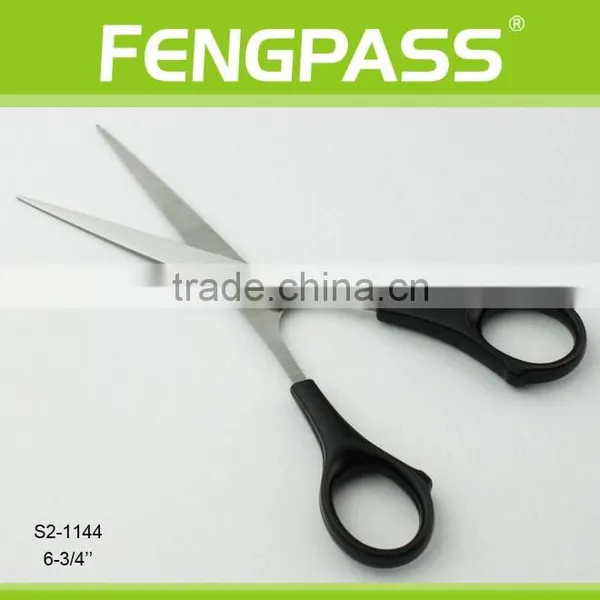 S2-1144 6-3/4" 2CR13 Stainless Steel ABS Plastic Handle Stationery Scissors / Office Scissors Sharp Tip photo-2