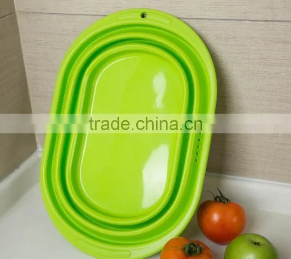 Silicone Square Shaped Collapsible Wash Basin,storage Bowl photo-6