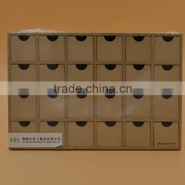 Christmas Calendar Box Wooden Storage Box photo-4