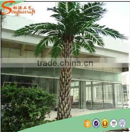 2015 Hot Sale Outdoor Large Fake Plastic Palm Tree Plants and Artificial Palm Tree Decorative photo-3