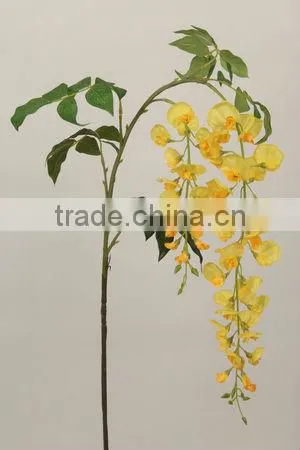27434 Long Stem With Two Branch Flowers,wisteria Without Fragrance Selling to ShanDong Market