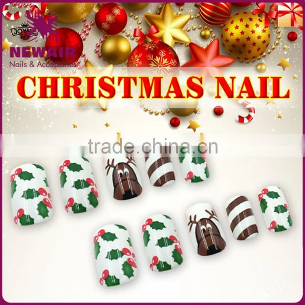 NEWAIR Popular Full Cover Christmas Free Fake Nails photo-5