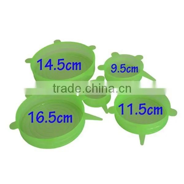 FDA Approved 4 Pack Set Flesh Keeping Silicone Stretch Lid photo-2