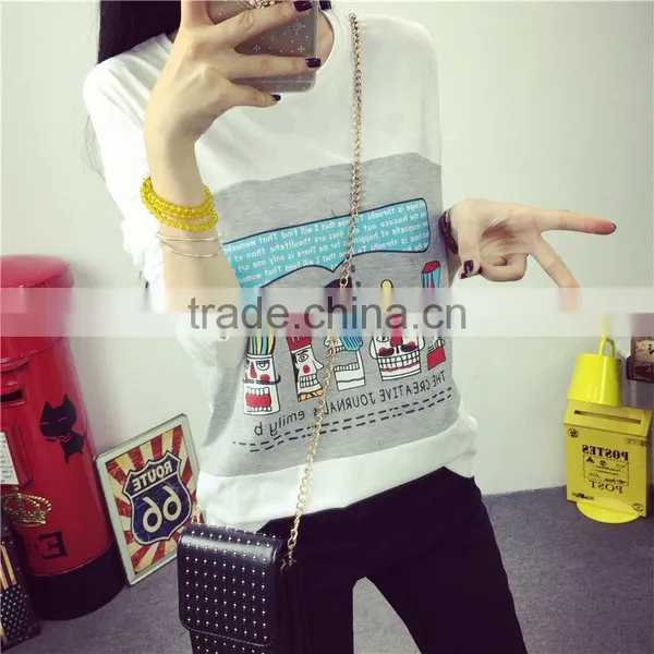OEM China Wholesale Lady Tops Brand Fashion T-shirt for Women photo-2