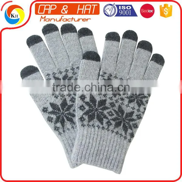 Hight Quality New Gift Touch Screen Glove Smart Touch Gloves Customized Knitted Winter Touch Screen Glove photo-5